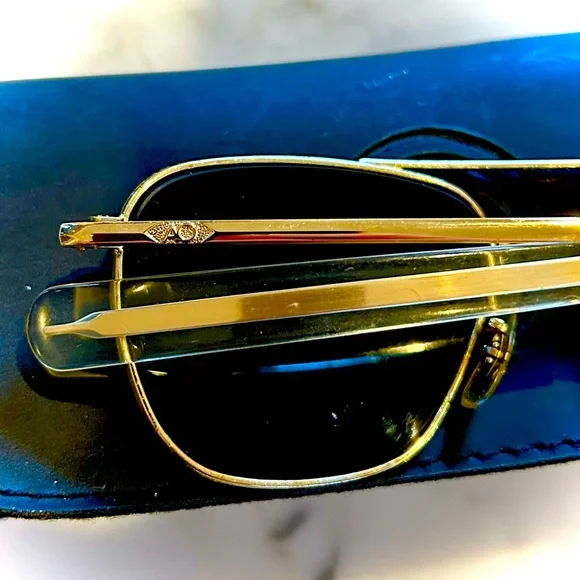 AO Eyewear Aviator Sunglasses Original Pilot 52/20 144mm - Picture 6 of 9